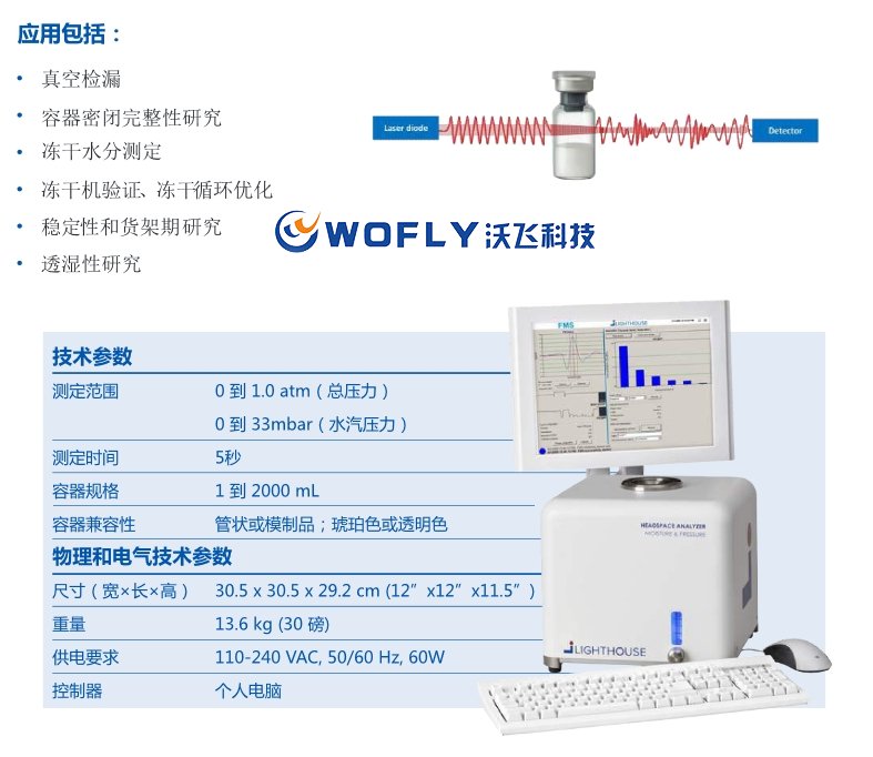 WITT威特FMS-1400水汽/真空度測(cè)試儀系統(tǒng)技術(shù)參數(shù)